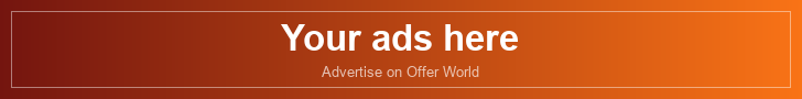 Your ads here - Advertise on Offer World