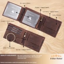 SPN-BFC Vintage Tan Leather Men's Wallet 