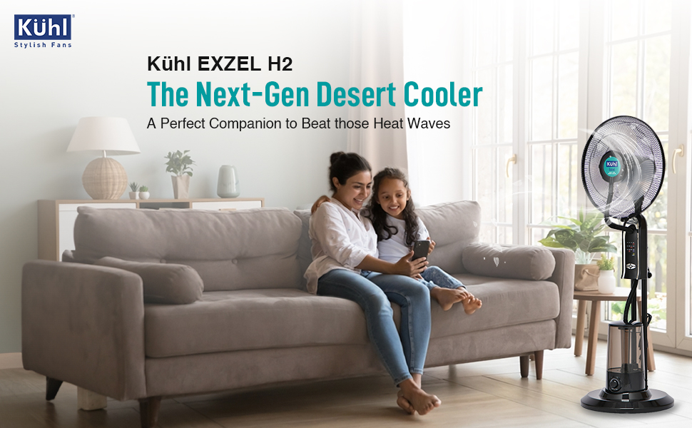 Kuhl Exzel H2 Mist Pedestal Fan Desert Cooler