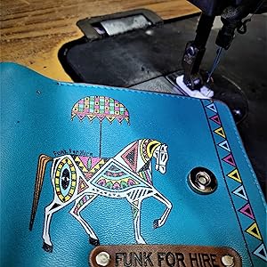 Horse Printed Loop Wallet under manufacturing