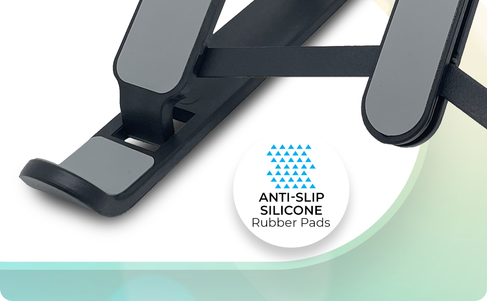 Anti-slip silicone (Rubber pads)