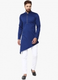 Blue Solid Kurta