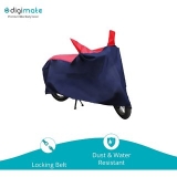 Digimate Dustproof Bike Body Cover Upto 150 CC Red and Blue