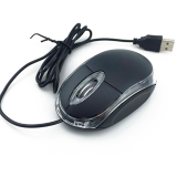 USB Optical Wired Mouse Black