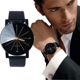 Katrodiya Diamond Glass Black Leather belt best Stylist Professional Analog Watch