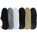 Mens Towel Loafer Socks No Show Socks Ankle Socks Pack of 6 pair (White, Grey, Black, Blue, Brown, Beidge)