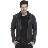 Leather Retail Faux leather Designer Jacket For Man