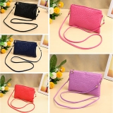 New Fashion Women Small Shoulder Bag PU Leather Crocodile Pattern Zipper Summer Crossbody Bag