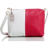 Mammon Women’s Red & White Sling Bag