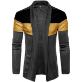 PAUSE Solid Cotton Regular Full Sleeve Men’s Cardigan T-Shirt