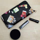 Women’s Cute Prefume Printed Black Wallet