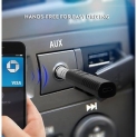 3.5mm Bluetooth Audio Jack Receiver With Mic For Car Kit Compatible For Android & iOS Dongle Connector