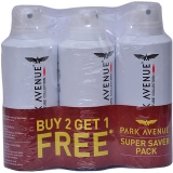 Park Avenue Spray Deodorant For Men (Buy 2 Get 1 Free Of 130ml each)