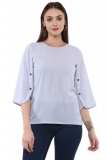 Womens Round Neck Dot Pattern Top