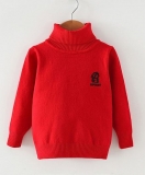 Awabox Solid Full Sleeves Sweater – Red