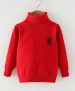 Awabox Solid Full Sleeves Sweater – Red