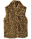 Carter’s Faux Fur Cheetah Vest Jacket – Brown