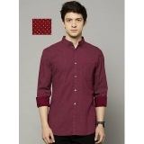 29K Mens Slimfit Blue Dotted Shirt