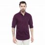 29K Men’s Solid Slim Fit Cotton Casual Shirt