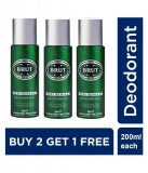 Brut Deodorant Original 200 ml Each – Pack of 3