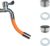 VRUNDAVAN CARE Flexible Water Tap Extender, Universal Foaming Extension Tube with Connector, 360° Free Bending Faucet Extender, Adjustable Sink Drain Extension Tube Long Hose Household (ORANGE, 20CM) – Offer World