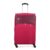 Aristocrat Striker Large Size Soft Check in Spinner Luggage (79 Cm)|Spacious Polyester Trolley with 4 Wheels and Combination Lock|Dazzling Maroon|Unisex| 5 Year Warranty – Offer World