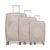 POLO CLUB – USA Passport Polypropylene HardSided 8 Wheeler SpinnerCabin and Check-in Suitcase/Luggage Set/Trolley Bag for Travel Set of 3 (Large- 75 Cm, Medium- 65 Cm, Small- 55 Cm)-Beige – Offer World