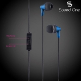 Sound One 616 In Ear Earphones with MIC , 3.5 mm Jack ,Extra Bass with Carry Case & Pouch