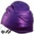 Spanker Unisex Swim Cap with 3D Ear Protection, Durable Flexible Silicone Swimming Hat for Short/Long Hair with Ear Plugs&Nose Clip, Purple SSTP – Offer World