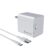 LAPCARE Adopt 24W USB Mobile Charger, Comes with 1M Type-C 30W Cable, Fast Charging Compatibility with All Android Devices & Other USB Enabled Devices (White) – Offer World