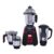 Wonderchef Platinum 750W Mixer Grinder | 4 Stainless Steel Jars with Fruit Filter Jar | Powerful 750W motor | 3-Speed & Pulse Function | Anti Skid Feets | 5 years warranty on motor | Black & Red – Offer World