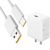 Ultra Fast Type-C Charger for Honor X9b Original Wall Mobile Charger Qualcomm QC 3.0 Quick Rapid VOOC AFC Charger with 1m Type C USB Data Cable (White, SE.N3, Dash) – Offer World