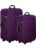 Carylite 2 Pc Set 55 & 65 Cms-Small & Medium Soft Sided Luggage/Suitcase/Trolley Bag (Midnight Purple), Spinner Wheels – Offer World