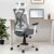 Da URBAN® Merlion Office Chair,High Back Mesh Ergonomic Home Office Desk Chair with 3 Years Warranty, Adjustable Armrests,Adjustable Lumbar Support,Tilt Lock Mechanism (Grey) – Offer World