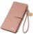 Elios Women Long Soft Leather Wallet Zip Purse Multifunction Organizer Card Holder Clutch with Phone Pocket (Pink) – Offer World