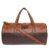 Fur Jaden Tan Leatherette Gym Bag for Men Women Boys Girls Travel Duffle Weekender Bag 23L – Offer World