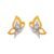 P.C. Chandra Jewellers P.C Chandra Jewellers 14KT (585) BIS Hallmark Yellow Gold Butterfly Stud Earrings For Women – 0.47 Grams – Offer World