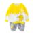 Googogaaga Boy’s Cotton Full Sleeves Sweatshirt with Pant Set in Yellow Color – Offer World