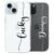 Fashionury Personalized Custom Case Cover for iPhone 15 14 13 12 11 Pro Max Mini XR XS X 10 8 Plus 7 SE Transparent Soft Protective Personalised Name Case Cover Clear for Girls Boys – Offer World