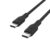 Belkin USB-C to USB-C Braided 6.6 feet (2 meters) 100W PD, Fast Charge and Sync Type C Cable for iPhone 15 Series, Macbook, USB-C Laptops, other USB-C Devices, USB-IF certified – Black – Offer World