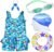 THE MORNING PLAY Swimming Costume for Girls with Goggles Cap 2 EARPLUG Nose Clip Swim Ring Baby Girls Swimming Kit – Offer World