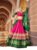 RENTOOR Wome Tussar Silk With Patola Print And Foil Work Lehenga Choli (pink-green) (pink) – Offer World