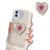 Crysendo Universal Heart Shape Pop Holder for All iPhone & Android Smartphones | 360° Rotating Adhesive Transparent Finger Grip | Adjustable Mobile Stand ABS Phone Case Grip – Offer World