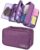 Seagull flight of fashion Polyester 3 Layer Lingerie Organizer Bag, Travel Pouch For Storage Of Bra, Underwear, Innerwear, Cosmetics, Toiletry For Women – 28 X 15 X 13 Cm – Purple – Offer World