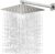 ANMEX Mirror Stainless Steel 304 Square Ultra Slim High Pressure Rainfall Shower Head for bathroom With Shower Fit Arm (8X8 + 12INCH ARM) – Offer World