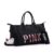 TeDeMel Polyester Sport Bags For Men Women Luxury Handbags Pink Letter Large Capacity Travel Duffle Striped Beach Bag On Shoulder For Outdoor Business (Black), 25 cm – Offer World