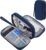 SaleOn Portable Storage Organizer for USB Cable, Earphone, Power Bank,Charger, Hard Disk & Digital Gadgets, Digital Organizer Pouch with Mesh Pockets, Dual Zippers & Elastic Loops for Travel-NavyBlue – Offer World