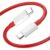 Sounce 65W Oneplus Dash Warp Charge Cable, 6.5A Type-C To Usb C Pd Data Sync Fast Charging Cable Compatible With One Plus 8T/ 9/ 9R/ 9 Pro/ 9Rt/ 10R/ Nord & For All Type C Device Red, 1 Meter – Offer World