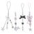 ZORBES® 4Pcs Cute Phone Charm Girls Kawaii Bag Charm Cell Phone Charms Lanyard Acrylic Metal Chain Charm Phone Bag Charm Gift for Girls – Offer World