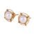 Slayinbyneelima 14k Hallmark Gold Pearl Aura Earrings Classic Pearl Stud Earring for Women and Girls – Offer World